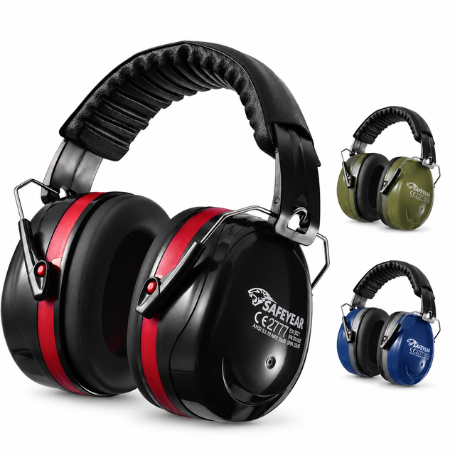 Professional Safety Earmuffs — NRR 26 dB