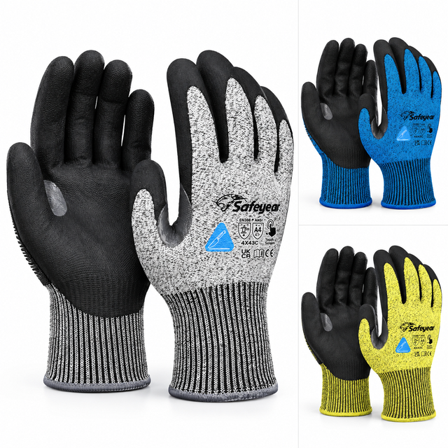High-Dexterity Cut Resistant Work Gloves
