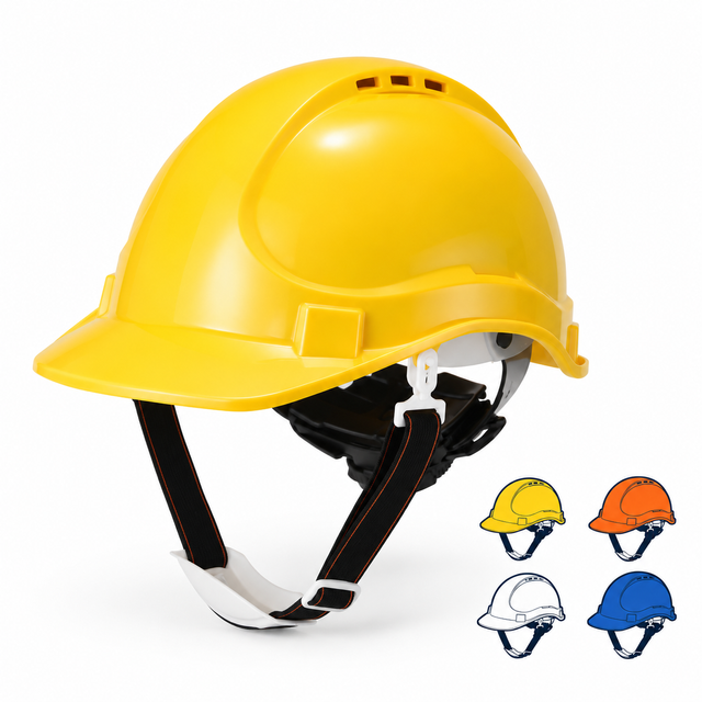 Vented Construction Safety Helmet
