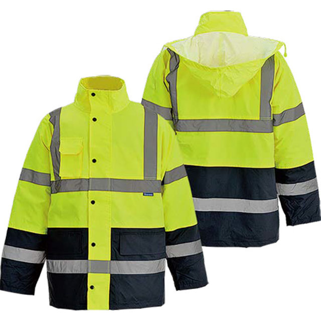 Construction Reflective Rain Coat
