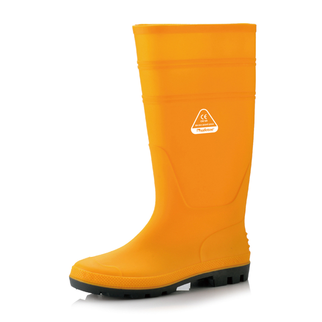 Occupational Wellington Boots – Waterproof PVC Work Rain Boots for Outdoor & Cleaning Use